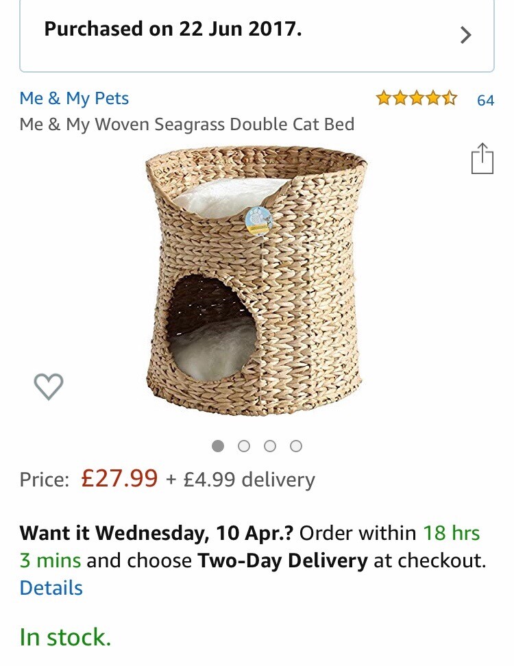 seagrass cat bed